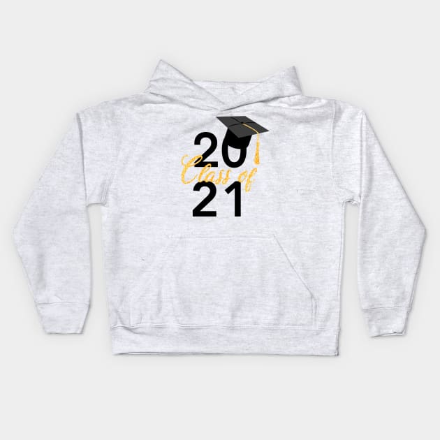 Graduation 2021, class of 2021 Kids Hoodie by Adaba